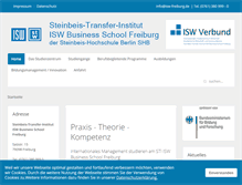 Tablet Screenshot of isw-freiburg.de